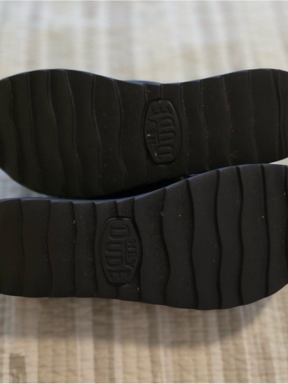 Hey Dude women Black Double-Strap Slides with Blue Logo - Picture 4 of 4